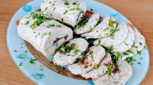 Рулет из копченого и соленого сала