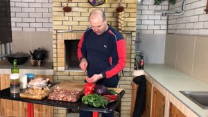 Куриные сердечки на мангале