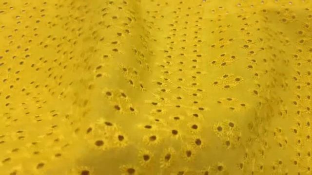 Шитье "Цветочное", цв.темно-желтый, общая шир. 1,5м. (вышитой части 1.4м.), батист, АРТ 10863 смотреть онлайн