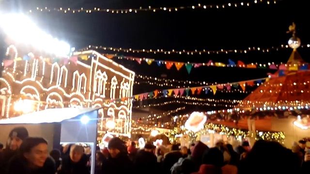 КРАСНАЯ ПЛОЩАДЬ, Москва, Moscow, Russia, 5 января 2020 г. смотреть онлайн