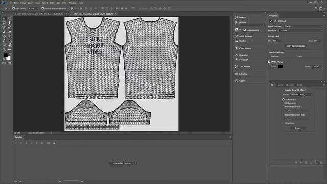 T-Shirt Mockup - Best 3d t-shirt mockup video photoshop cc psd template review