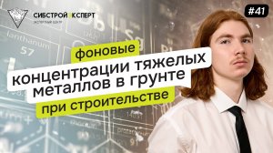 Фоновые концентрации тяжелых металлов в грунте при строительстве