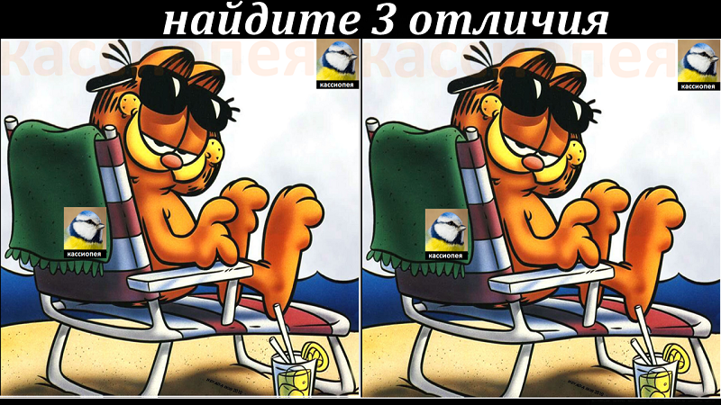 Найдите 3 отличия