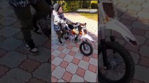 как завести детский питбайк Kayo ts 90.