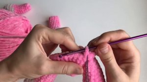 Котик или кошечка крючком из плюшевой пряжи. МК. Часть 2 Тело