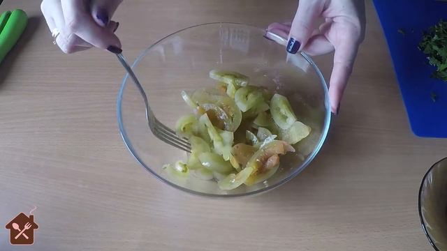 САЛАТ из ЗЕЛЕНЫХ ПОМИДОР - отличная закусь