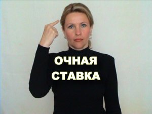 ЖЕСТОВЫЙ ЯЗЫК. ФРАЗЫ. очная ставка
