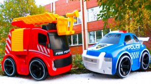 Полицейская и Пожарная машинки для детей