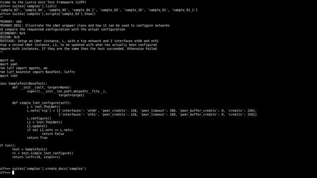 LUTF Document Generation