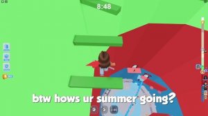 ROBLOX Parkour Tower ASMR (Keyboard & Rain Sounds) *very clicky*