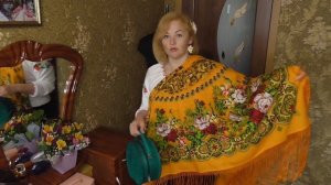 "Белые розы"0,сравнение печати #павловопосадская#шаль#платок#обзор#примерка#сравнение#белые#розы#14