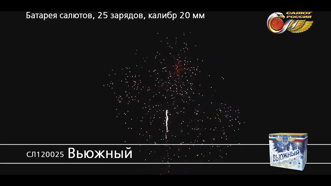 СЛ120025 Вьюжный - фейерверки и салюты в Новосибирске в КОЛОРЛОН ВТД смотреть онлайн