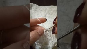 Обвязка эластичной резинки, крючком