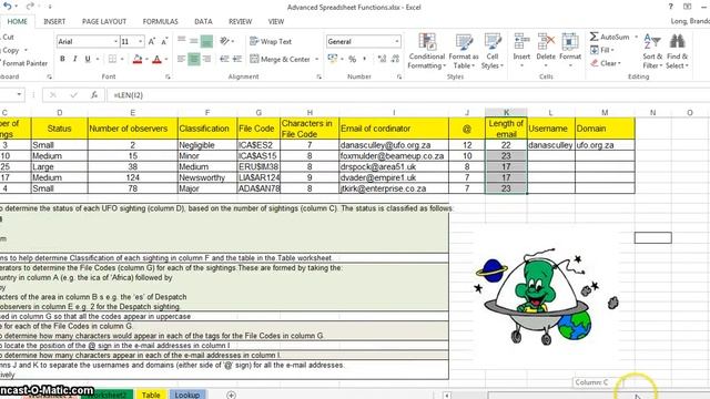 Excel Functions - Text manipulation