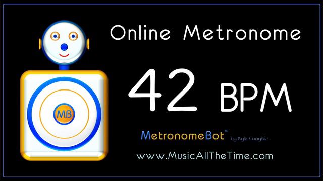 Online Metronome at 42 BPM MetronomeBot смотреть онлайн