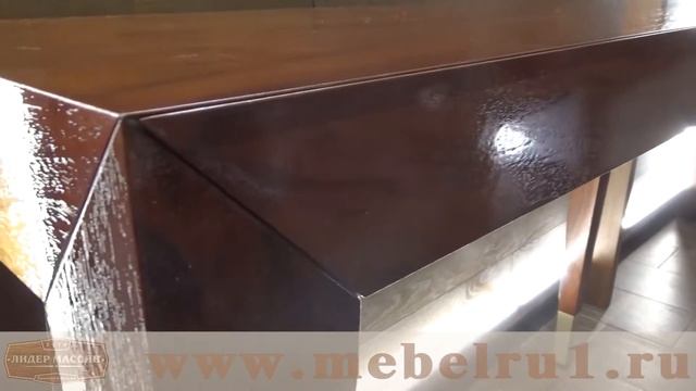 Консольный стол на заказ из шпона американского ореха смотреть онлайн