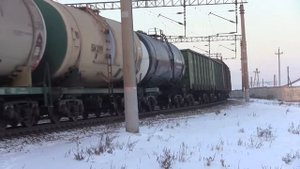 Электровоз 3ЭС5К 622 С грузовым поездом Заб жд  Россия