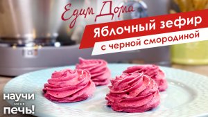 Яблочный зефир с черной смородиной | Научи меня печь! на «Едим Дома»