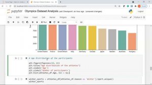 Olympics Data Analysis Using Python 2022 | Exploratory Data Analysis | Data Analysis | SimpliCode