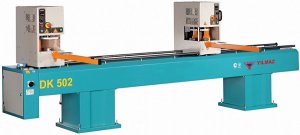 Yilmaz DK 502 - двухголовочный сварочный станок для производства окон ПВХ