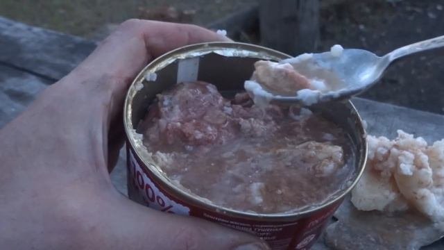 Обзор тушенки Добротный продукт. Тушенка для похода из говядины. Тест тушенки в походе