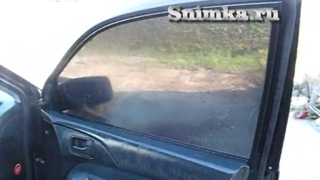 Съемная тонировка Snimka Static установка пленки.