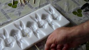 Обзор силиконовой формы для леденцов "зайцы"