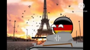 Я в Париже но это 2D анимация под country balls #countryballs