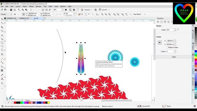 Working with Ellipse tool in Corel DRAW X9 2019 Part 5 смотреть онлайн