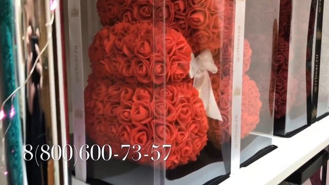 Мишки из 3D роз | Шоу-Рум в Москве | Розница и ОПТ