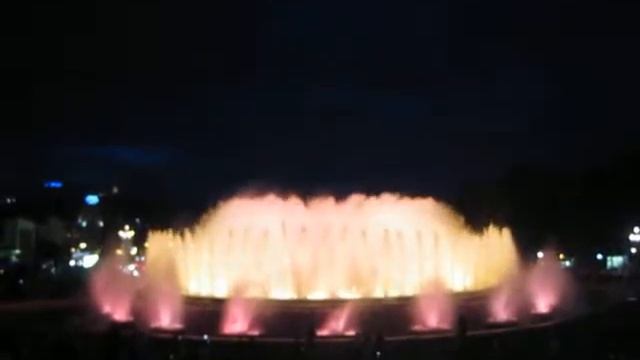 Магический фонтан Монжуик, Барселона Испания (Fountain Of Montjuic, Barcelona, Spain) смотреть онлайн