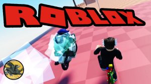 Наперегонки в Bike of Hell. Осторожно, ультразвук Димона ! Roblox