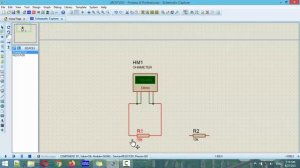 Ohm meter  measure resistance in Proteus simulation