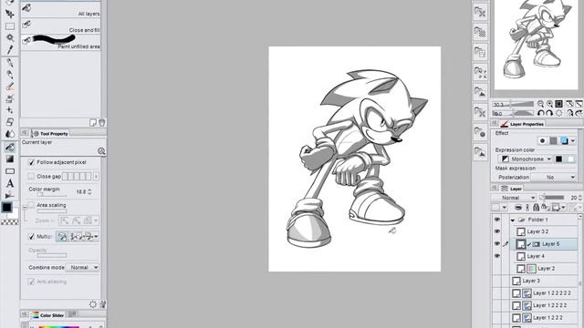 Как я рисую Соников: ч.3 - цвет, тени, покрас смотреть онлайн