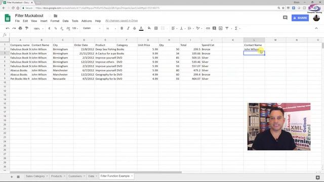 How to use the Filter Function in Google Sheets смотреть онлайн