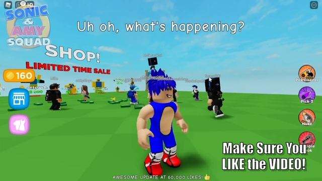? DON'T PRESS THE BUTTON 2!! - Sonic & Amy Play ROBLOX смотреть онлайн