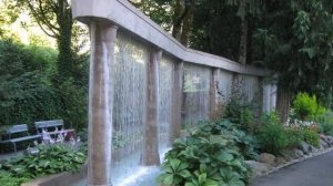 Идеи для внутреннего дворика - водопады и фонтаны