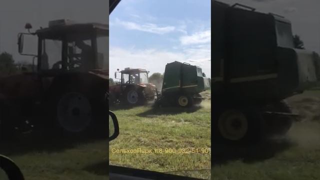 Обвязка сеткой 1 мин 15 сек | РУЛОН ГОТОВ | Ротор John Deere 592