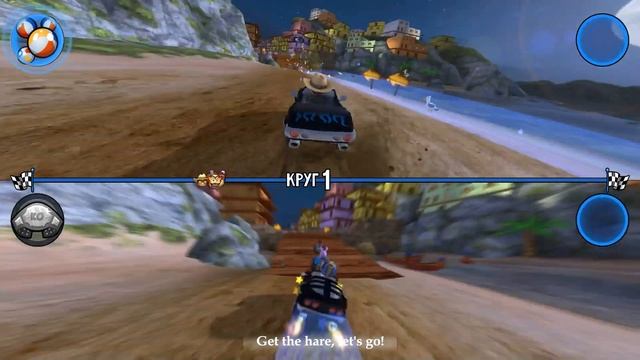 Игра BB Racing TV можно играть с друзьями /двум,трём или четырём игрокам на экране телевизора/ смотреть онлайн