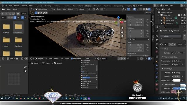 Professional 3D Rendering Jewelry in Octane Render for Blender