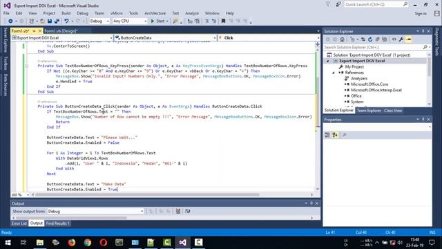 Visual Basic .Net | Export DataGridView to Excel and Import Excel to DataGridView with VB .NET