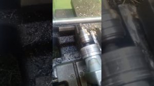 Фрезеровка шпоночного паза на токарном станке.