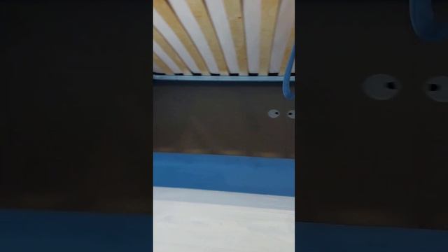 Детская кровать для мальчика с мягкими панелями и подъёмным механизмом!