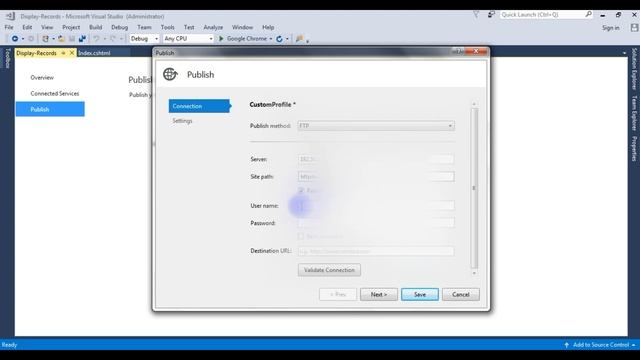 publish/deploy asp.net mvc website from visual studio 2017 godaddy
