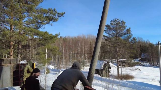 Заливка второго этажа. На объекте в П.Малиновка. Монолитный дом / Дом из бетона. Выборг