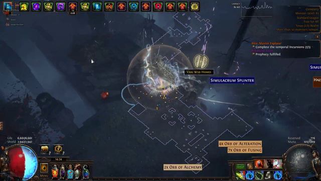 [3.16] Path of Exile - 4 Exalts in one map, INSANE RNG! [STD] смотреть онлайн