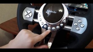 Игровой руль Defender Forsage GTR. Руль для компьютера.
