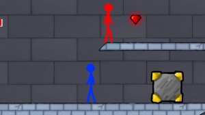 Watergirl and Fireboy Stickman animation ( ice temple parkour) - Diamond hunter.
