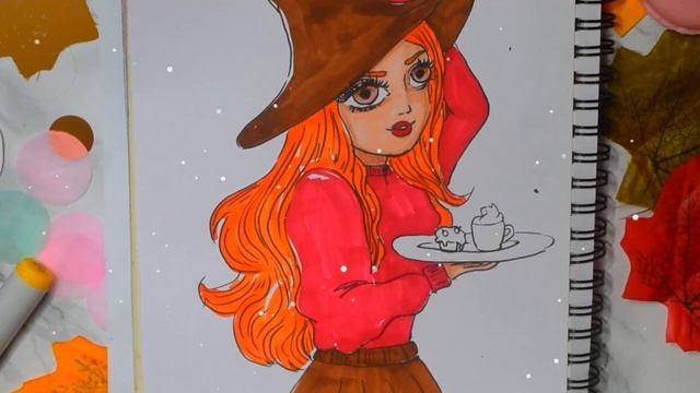 Как нарисовать ведьму своими руками ?