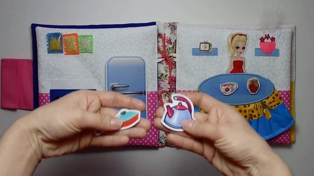 Книга-домик для Алёнки #8лет (г. Москва) #dollhouse #quietbook #кукольныйдом #мебельдлякукол #barbi